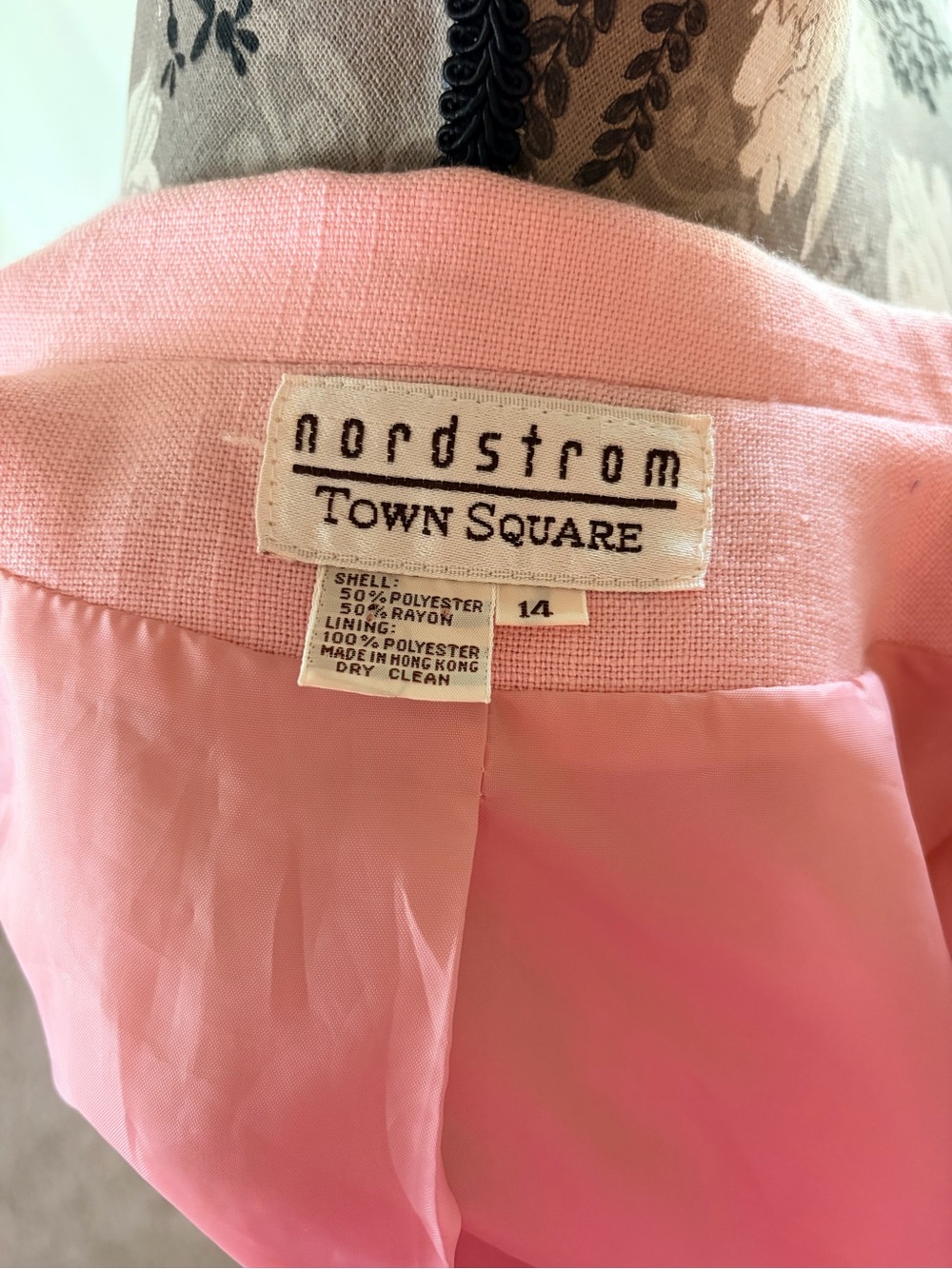 Nordstrom Pink Lined Blazer